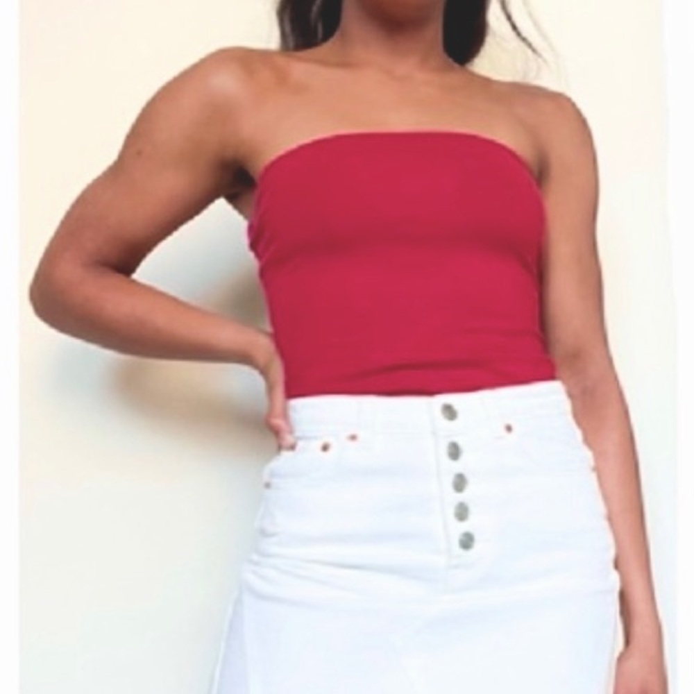 Express Coral Tube Top